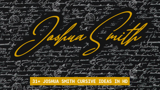 Joshua Smith name signatures